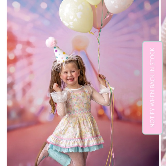 Carousel Carnival Fair Twirl dress/tunic set NEW size 7 LIV + STELLA - Picture 6 of 6